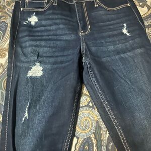 Distressed Blue Women's Jeans
